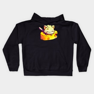 Not only mouse loves cheese Kids Hoodie